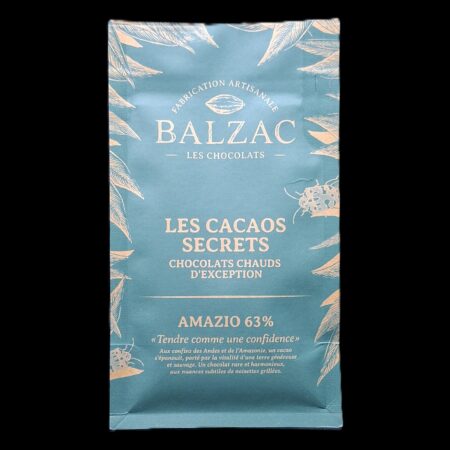 Amazio 63%, chocolat chaud Balzac, 250gr